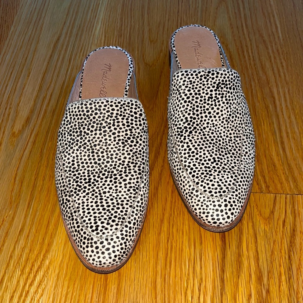 Madewell Remi Genuine Calf Hair Slip-On Pointed Toe Mule Size 10